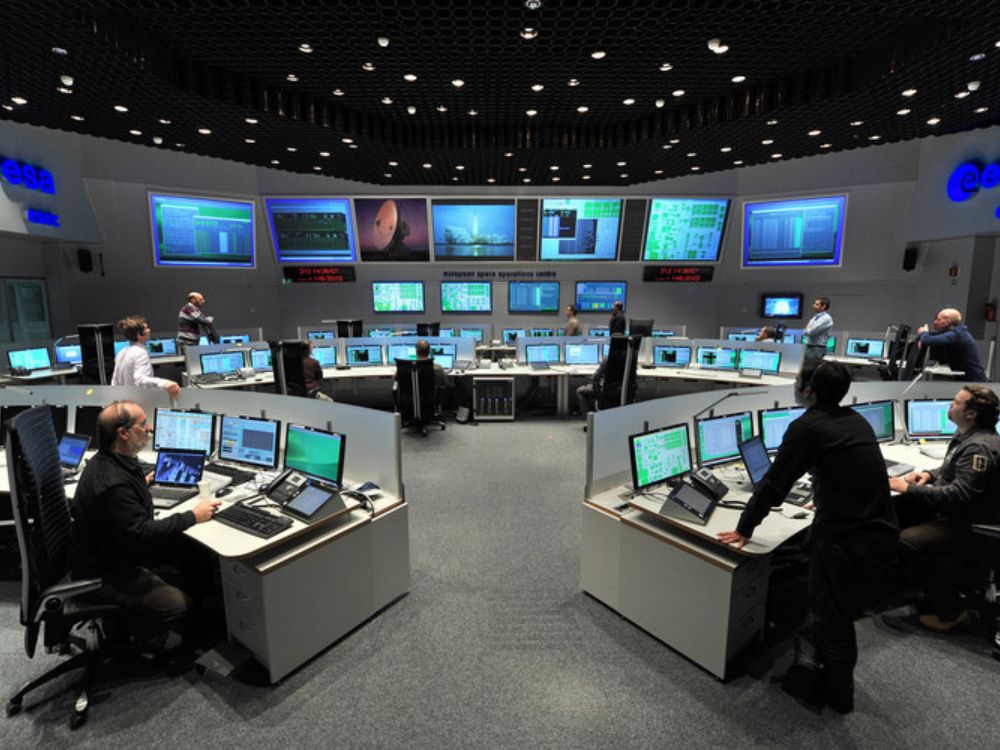 ESA's Main Control Room at the Operations Centre in Darmstadt